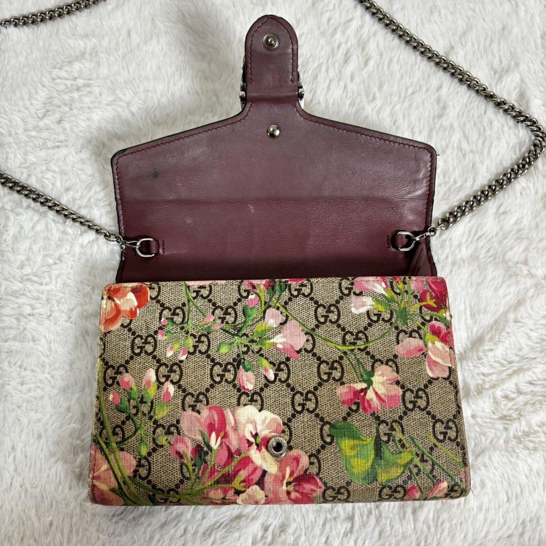 GUCCI デュオニュソス チェーンショルダーウォレット GGスプリーム