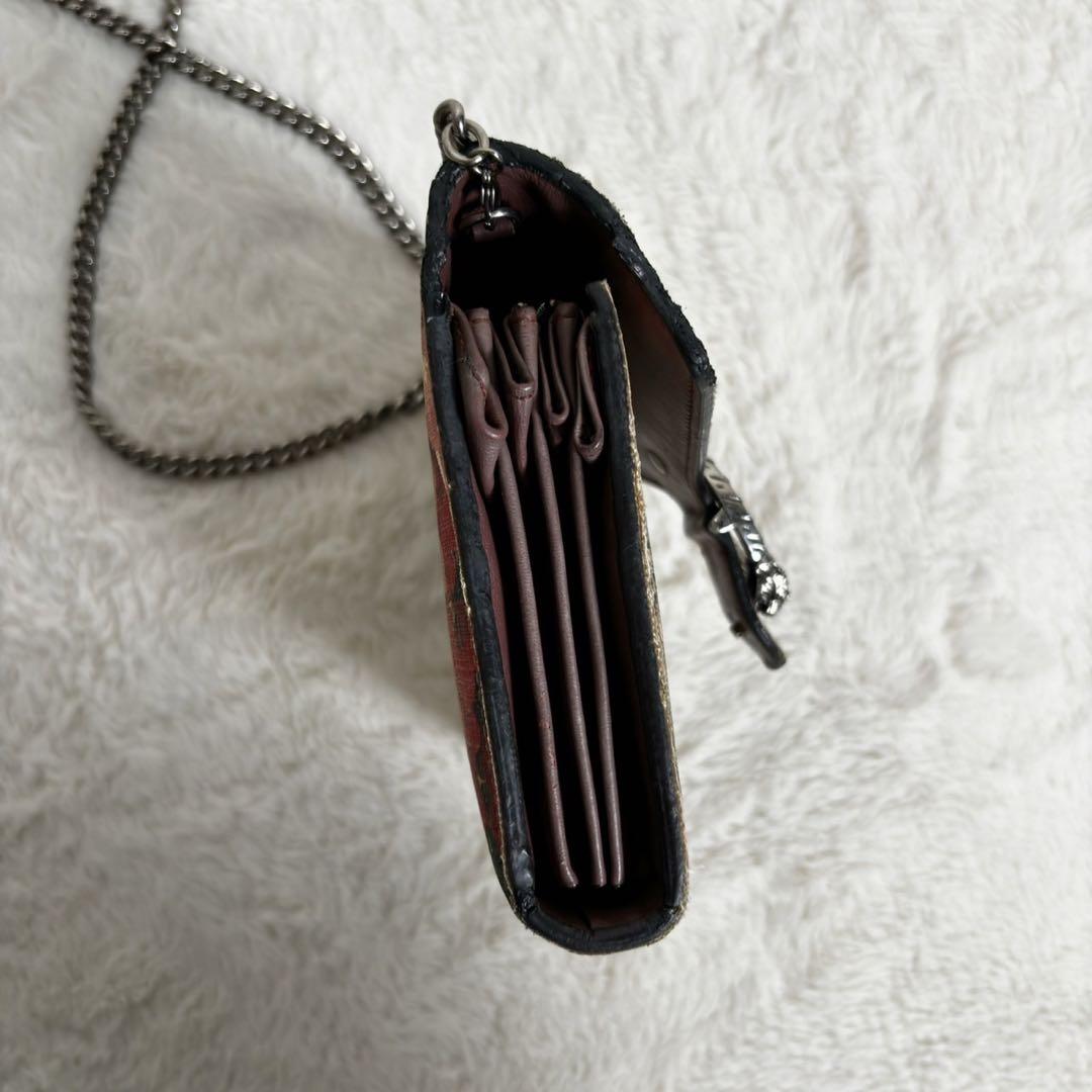 GUCCI デュオニュソス チェーンショルダーウォレット GGスプリーム