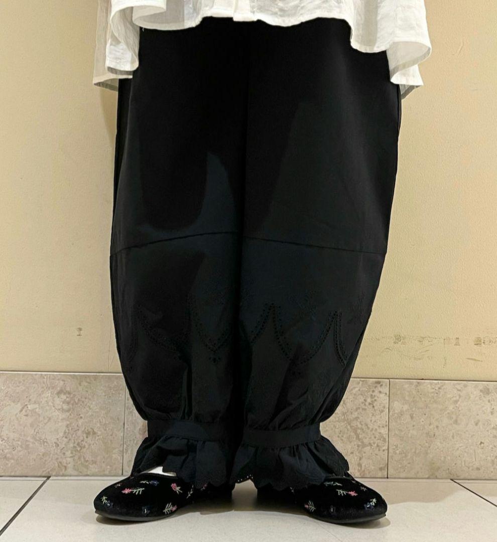 【新品タグ付】SM2 裾絞りレースペチパンツ ブラック