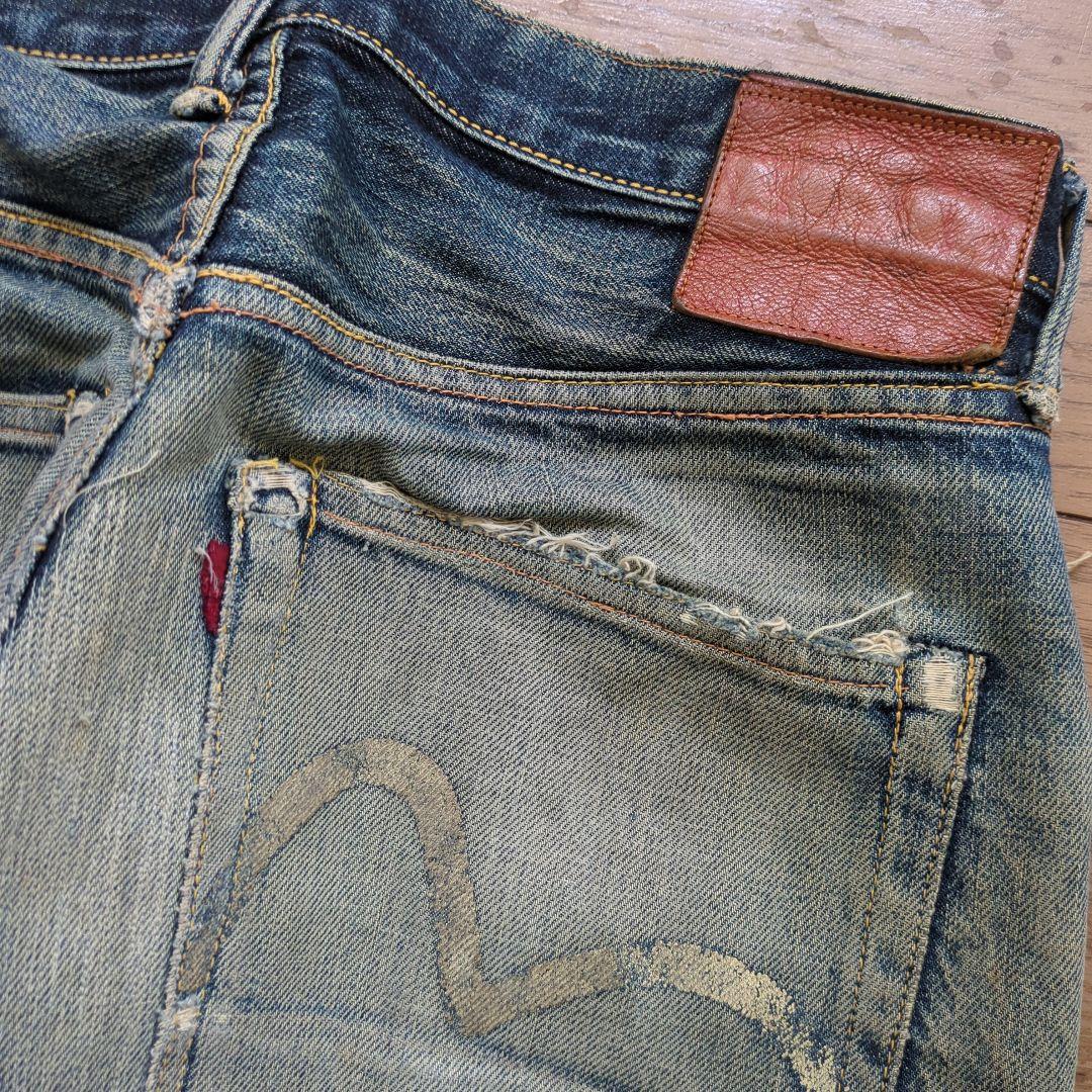EVISU　ヴィンテージダメージジーンズ