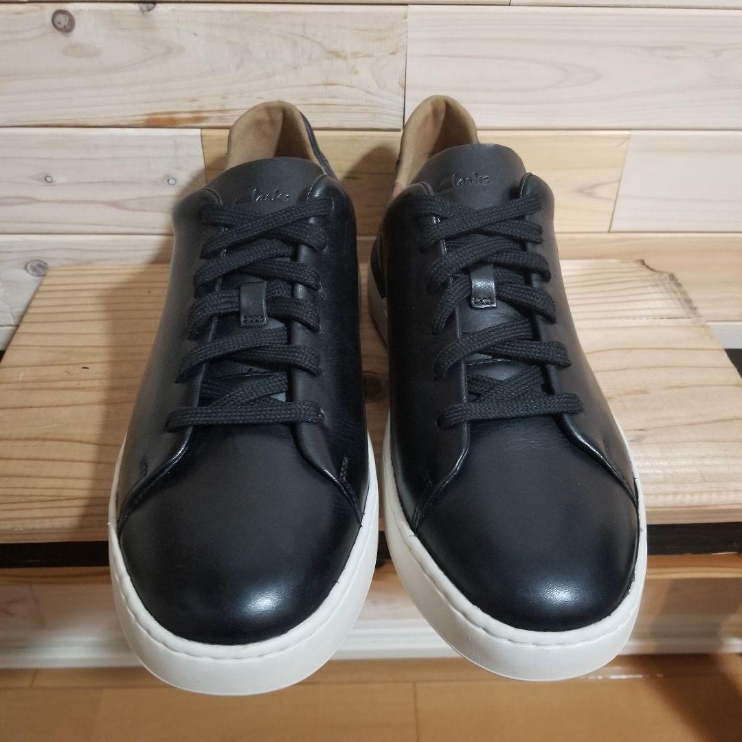 新品未使用　最高級　Clarks　コートライトレース　レザー　スニーカー　29 新品未使用 最高級 Clarks コートライトレース レザー