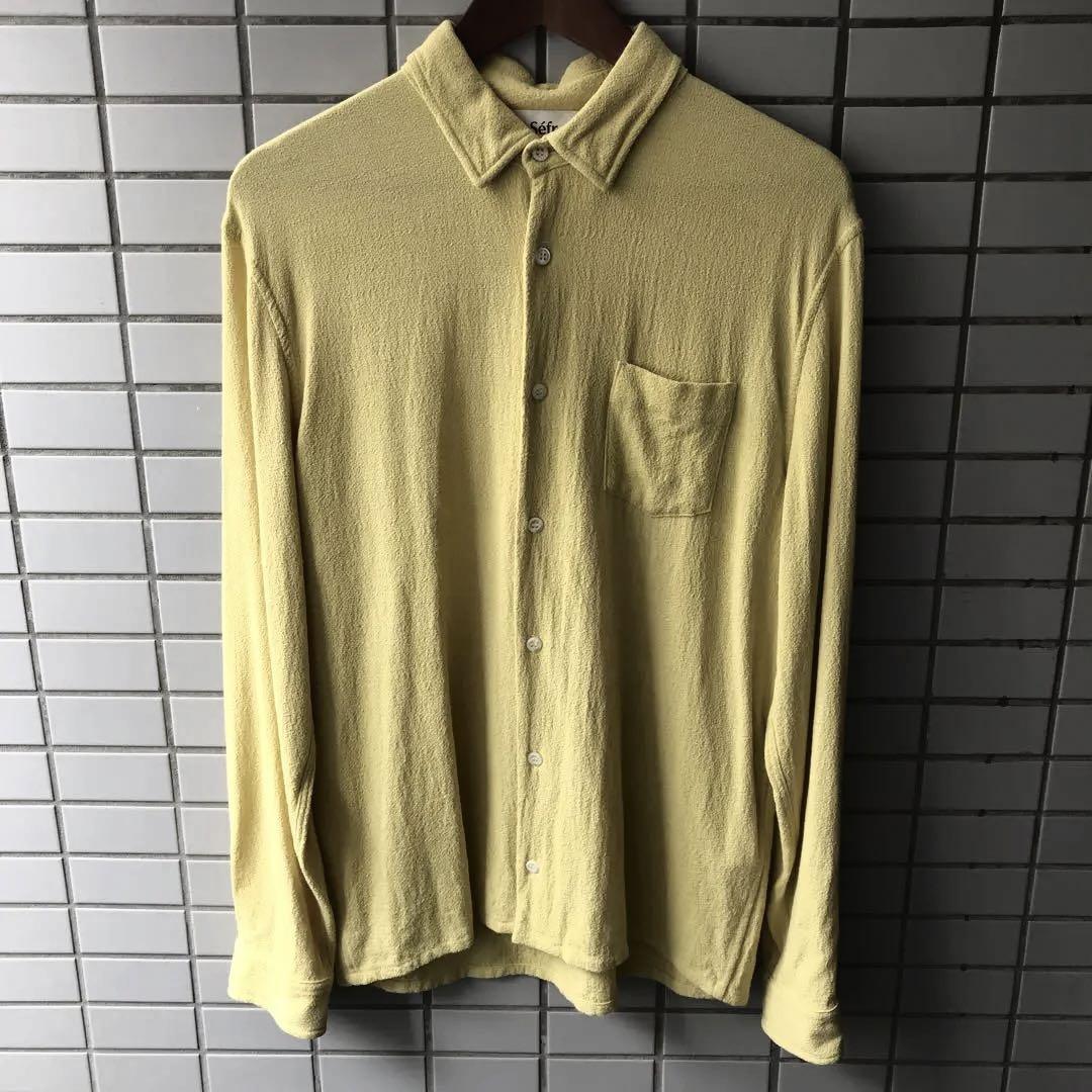 セファー Sefr 22ss Hampus Shirt yellow Mサイズ