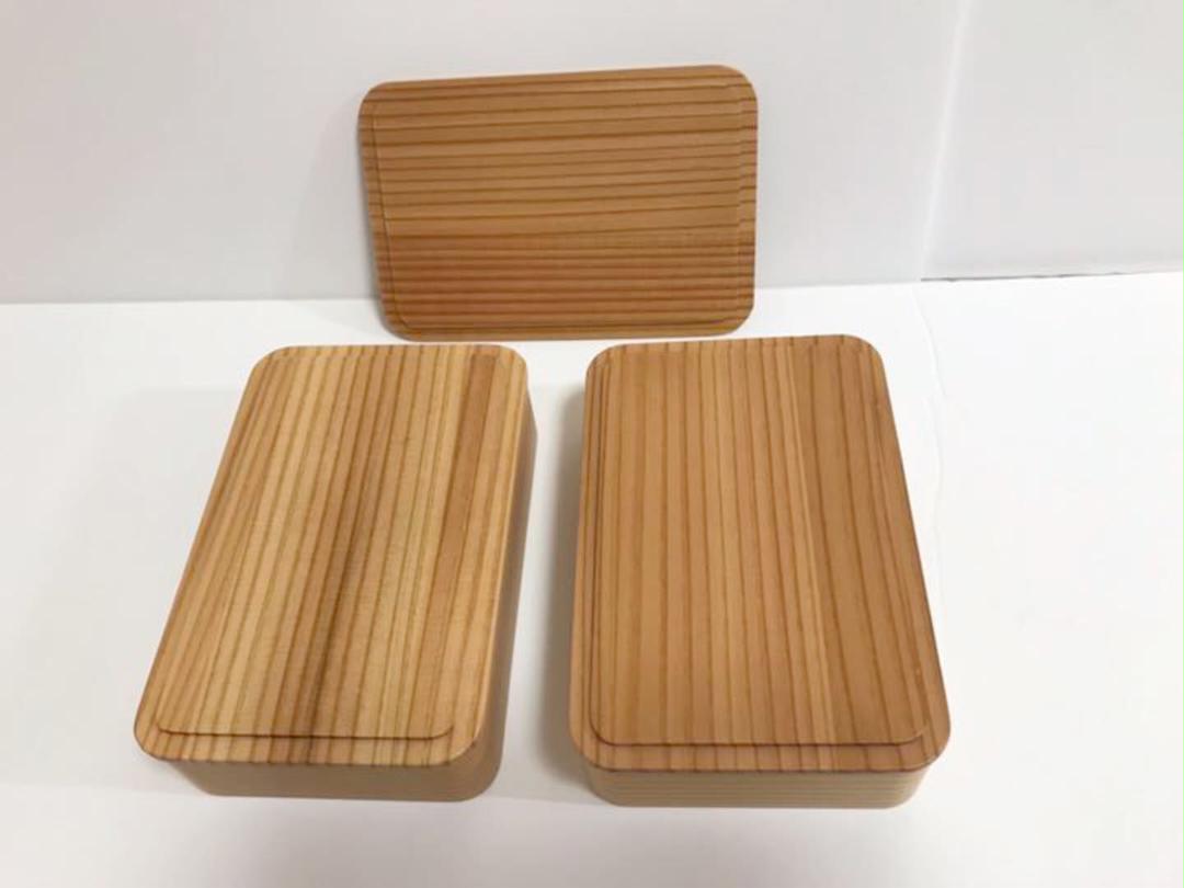 大館曲げわっぱ　天然秋田杉　定価15000円以上　茶筒　蒔絵　大　廃盤貴重 最終価額 希少廃盤 大舘工芸社 曲げわっぱ 隅丸二つ重 古代朱