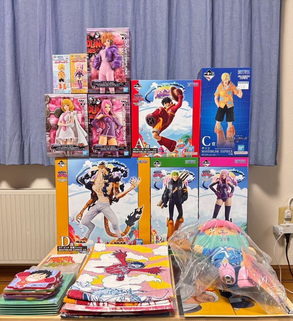 一番くじワンピース 未来島エッグヘッド フィギュア他下位賞セット 開封品目立った傷や汚れなし