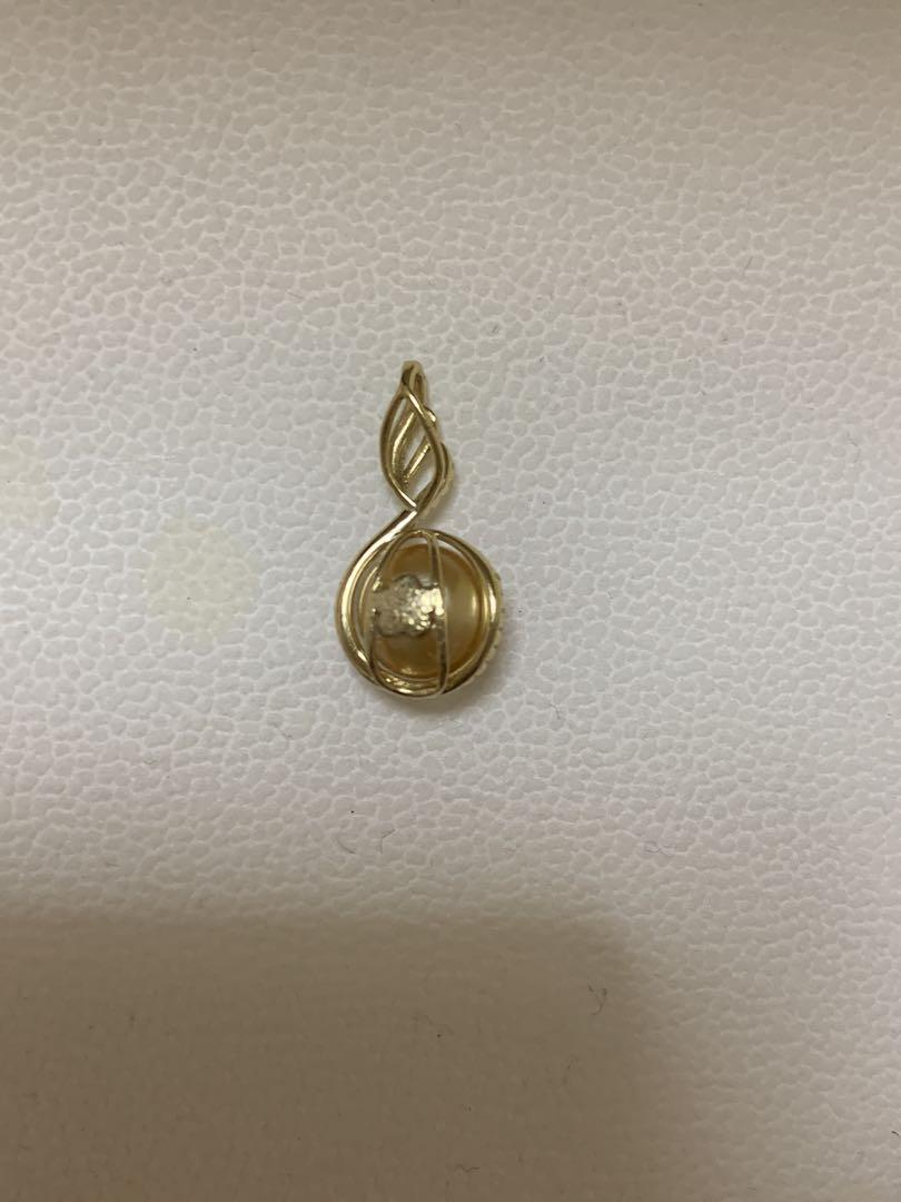 シルバー　海水真珠ペンダント9.5mm