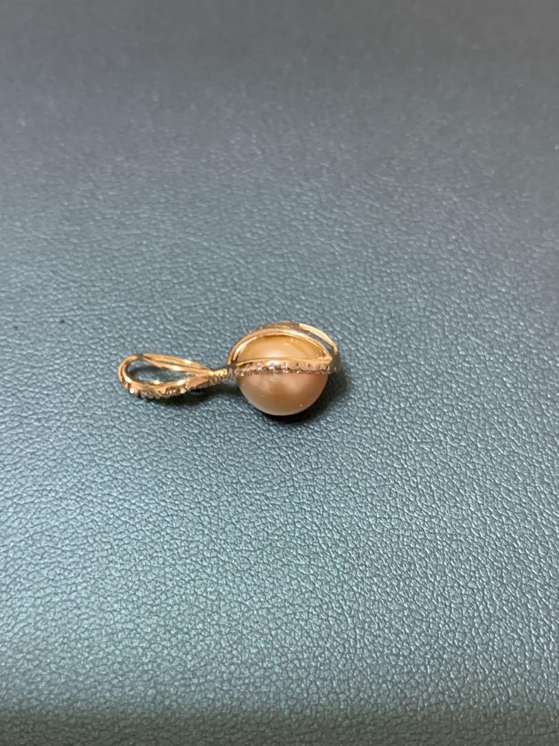 シルバー　海水真珠ペンダント9.5mm
