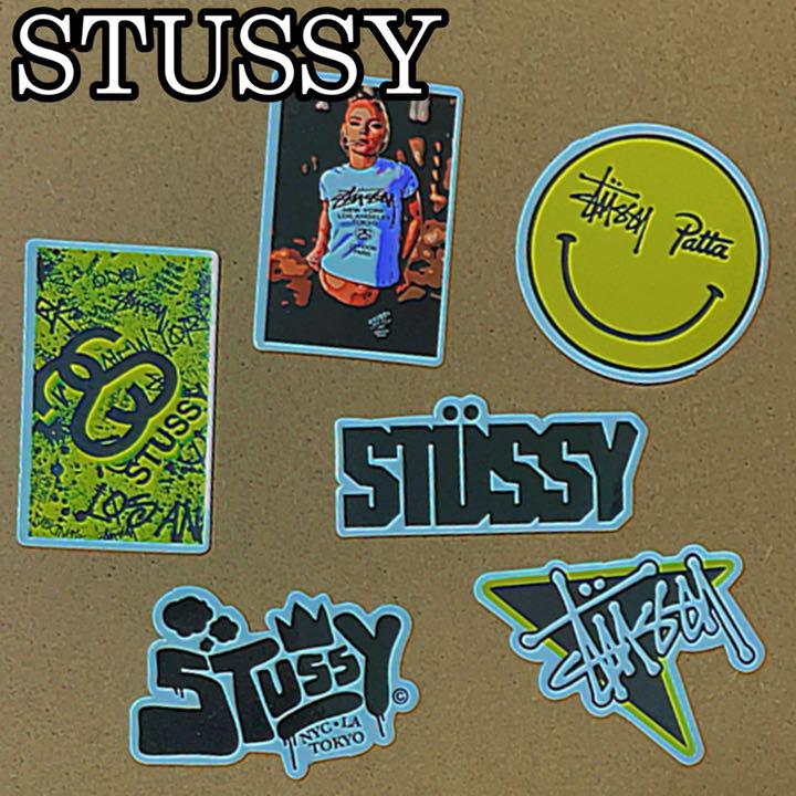 119円 専門店 STUSSY ステューシー アウトドア ステッカー 6枚 スケボー メンズ 小物