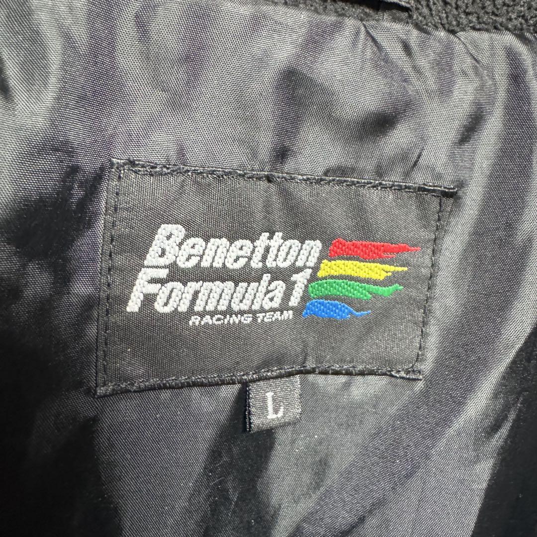古着　benetton formula1 F1 ダウンジャケット　刺繍　ロゴ　7