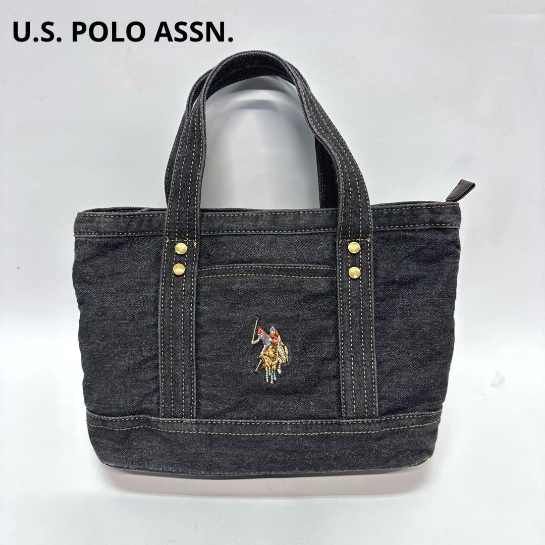 U.S. POLO ASSN.　ポロ　ミニトートバッグ　ハンドバッグ　デニム