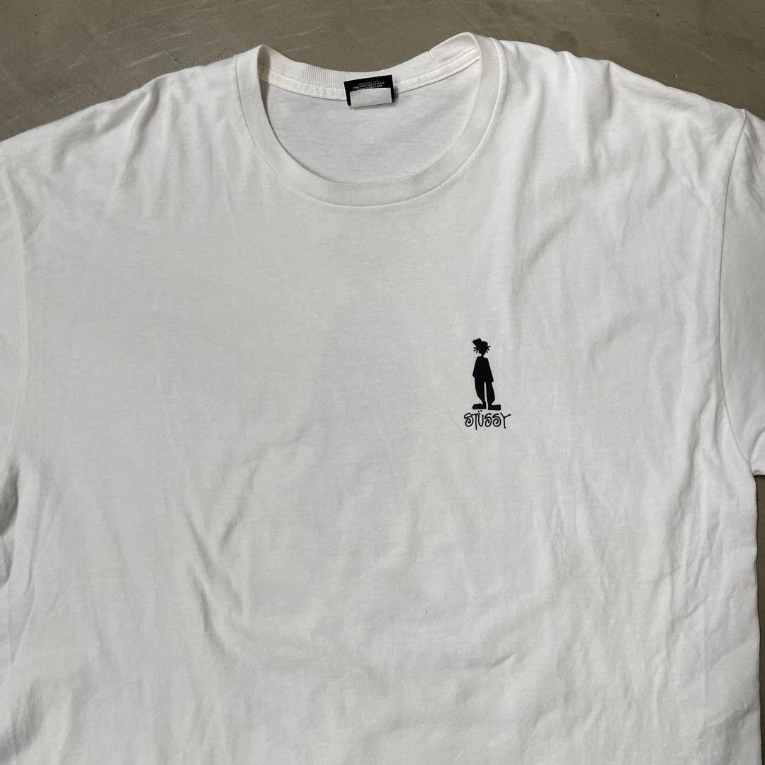 【STUSSY】ステューシー シャドーマン プリント 半袖Tシャツ サイズL STUSSY シャドーマン プリントTシャツ ステューシー メキシコ製