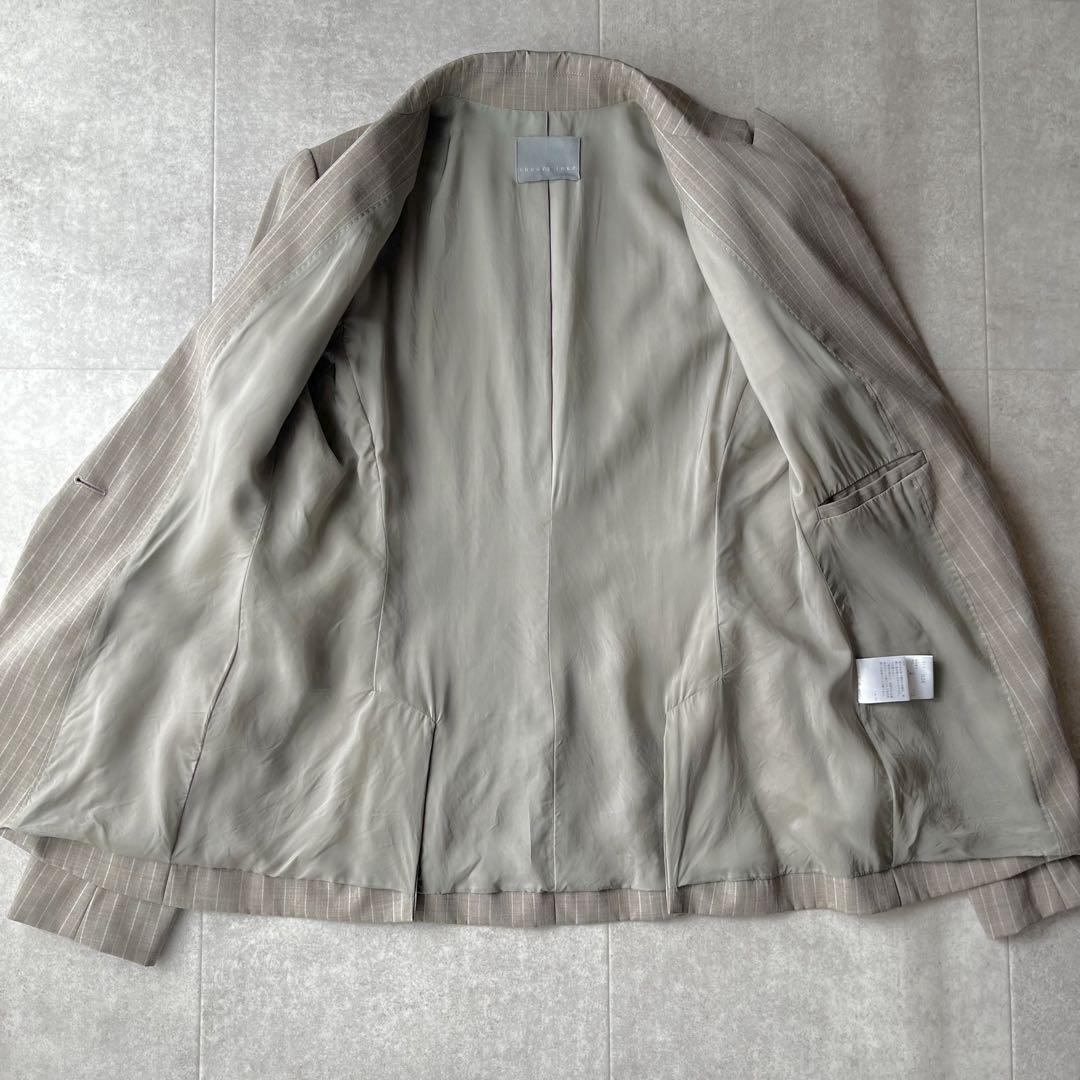Theory luxe ロロピアーナ ストライプ スカート スーツ 38/40