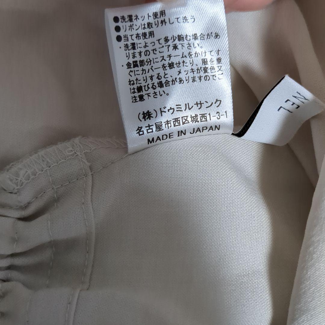 FENNEL バックリボンブラウス M 9号 ベージュ 日本製 フェンネル