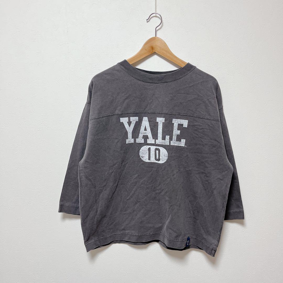 FRAMeWORK - 新品　FRAMeWORK YALE/クオータースリーブフットボールT ブルー FRAMeWORK（フレームワーク）の「YALE/クオータースリーブ