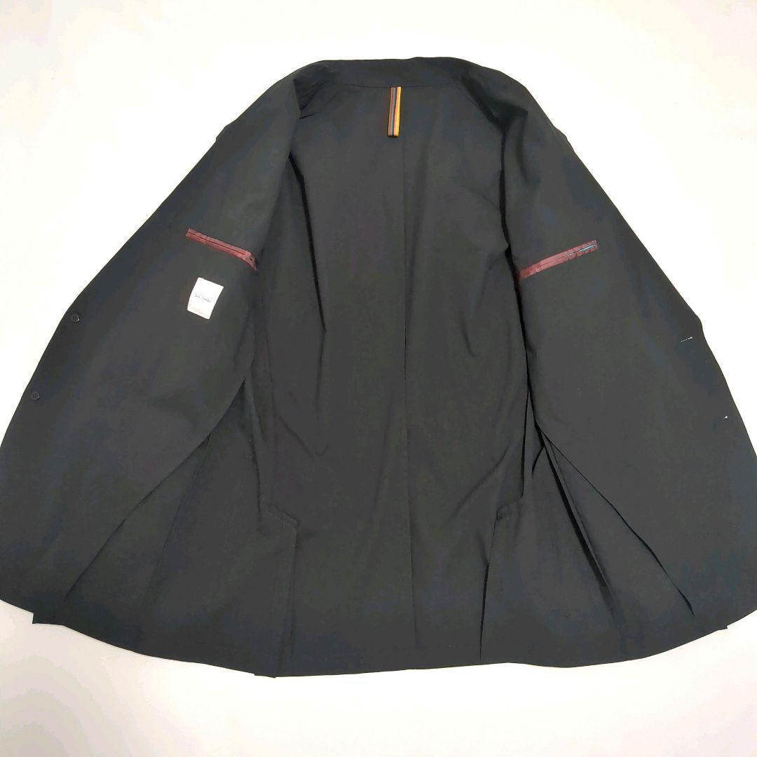 【洗える】ポールスミス│ソロテックス セットアップ スーツ L ストレッチ 黒