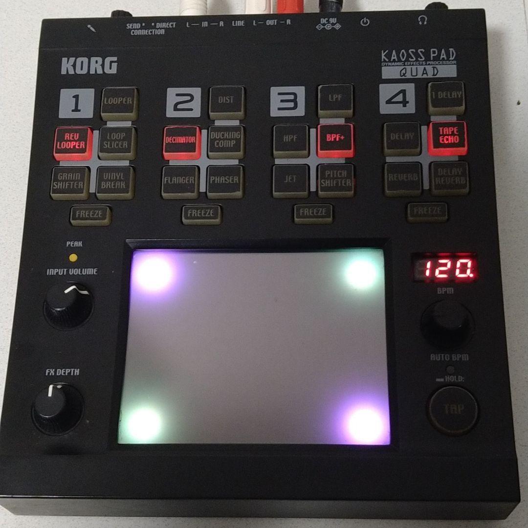 動作品】KORG コルグ KAOSS PAD QUAD KP-QUAD（1202* 甘酸っぱく