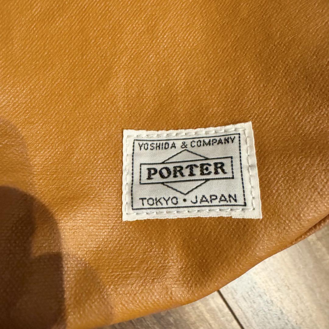 【わはドルフィン】PORTERフリースタイルショルダーバッグ キャメル わはドルフィン様専用】PORTERフリースタイルショルダーバッグ