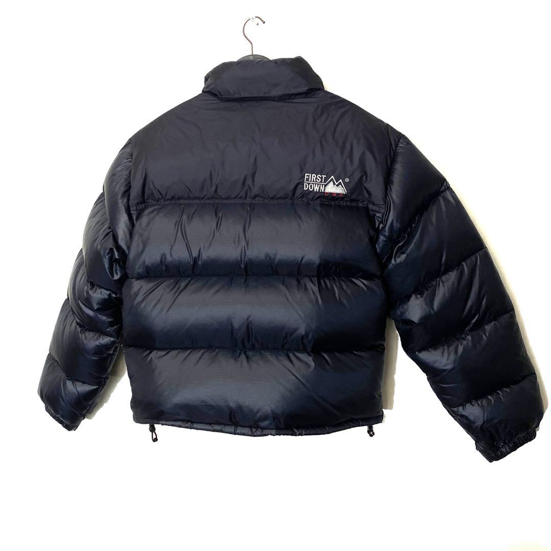 美品【90s】ファーストダウン ダウンジャケット ヌプシ 短丈 肉厚Mブラック 美品【90s】ファーストダウン ダウンジャケット ヌプシ 短丈 肉厚Mブラック