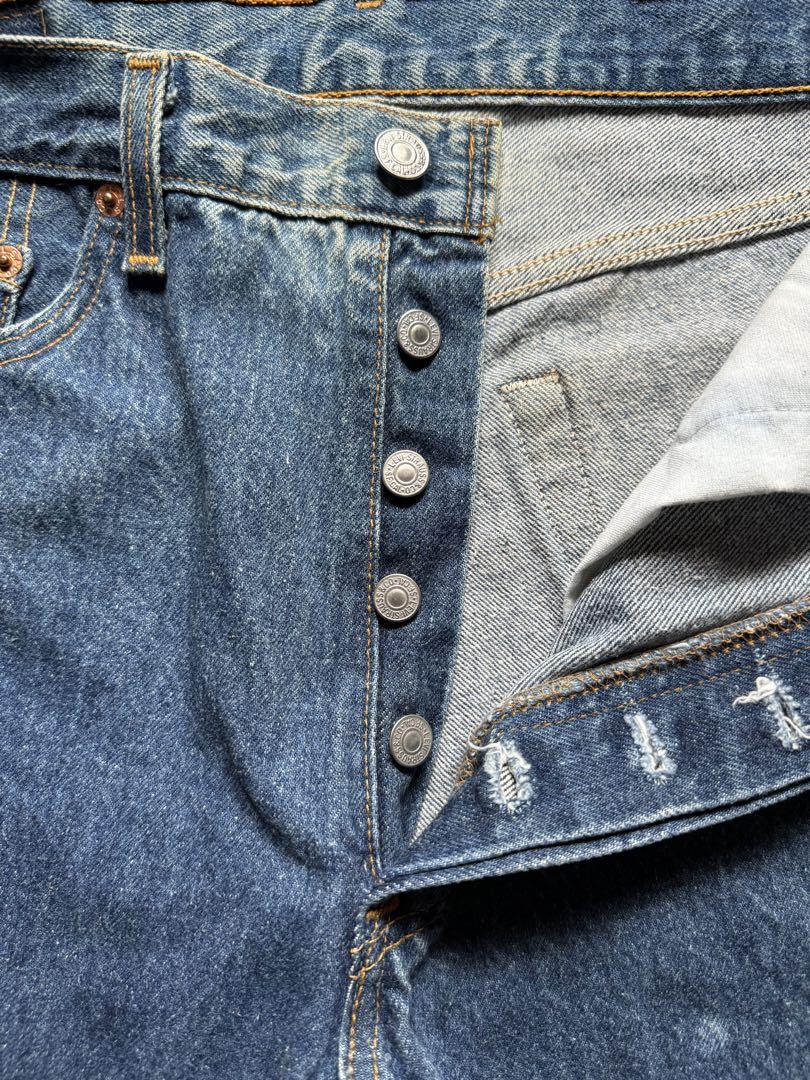 【90s】Levi's 501xx USA製 リジッド ブリーチ W34