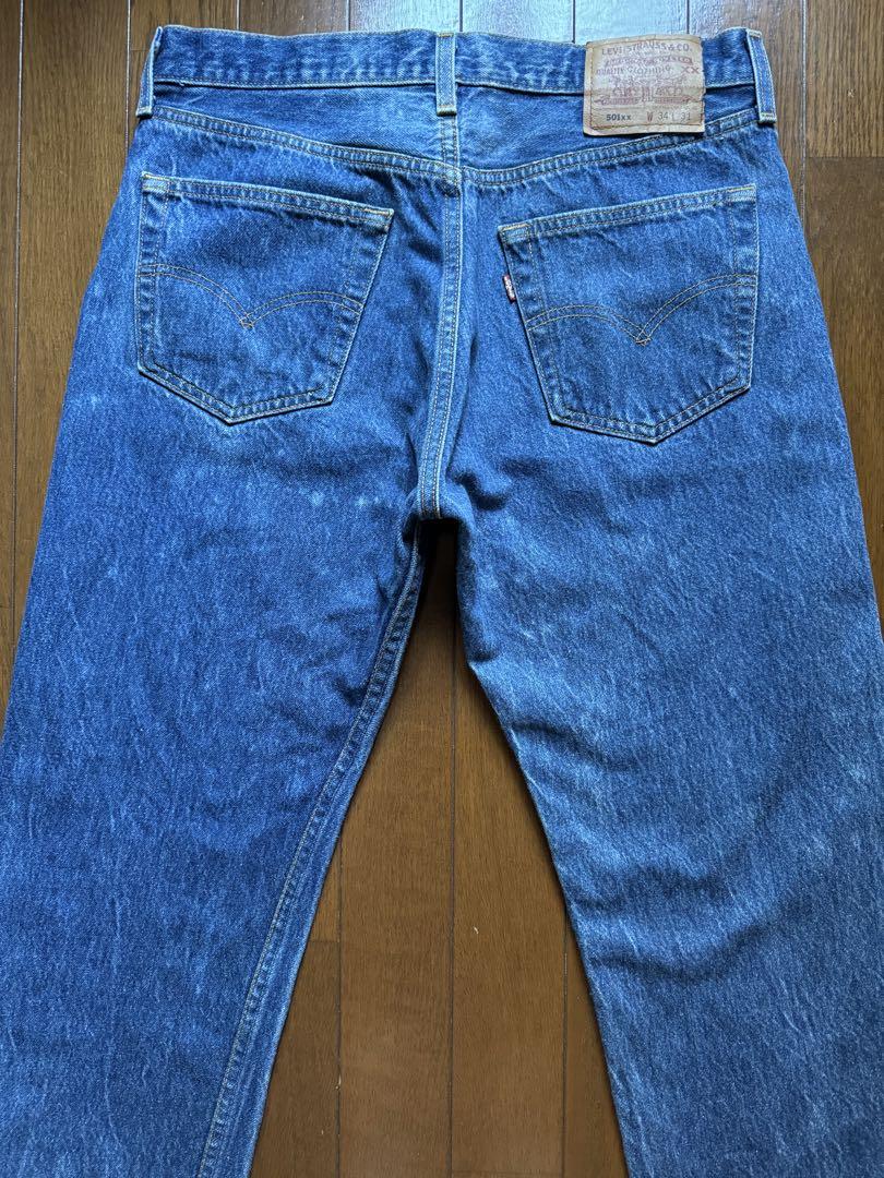 【90s】Levi's 501xx USA製 リジッド ブリーチ W34