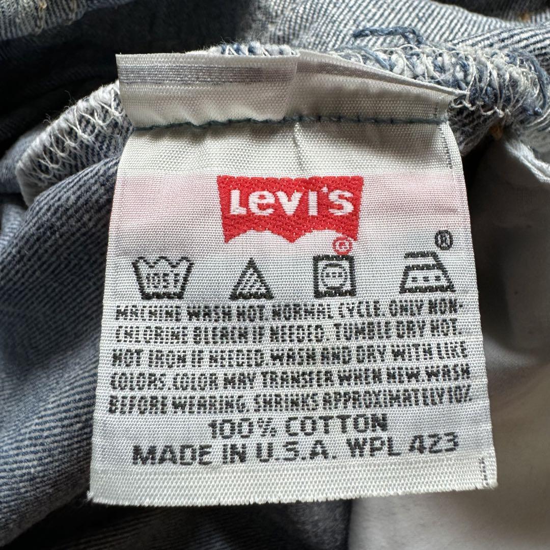 【90s】Levi's 501xx USA製 リジッド ブリーチ W34