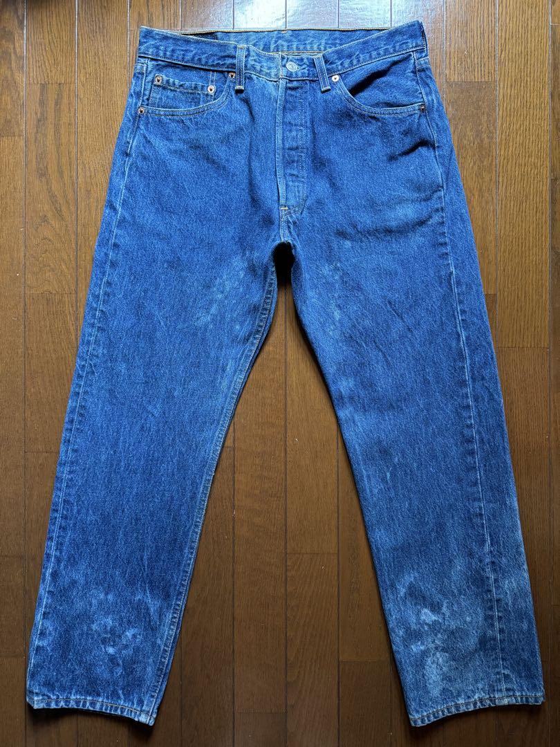 【90s】Levi's 501xx USA製 リジッド ブリーチ W34