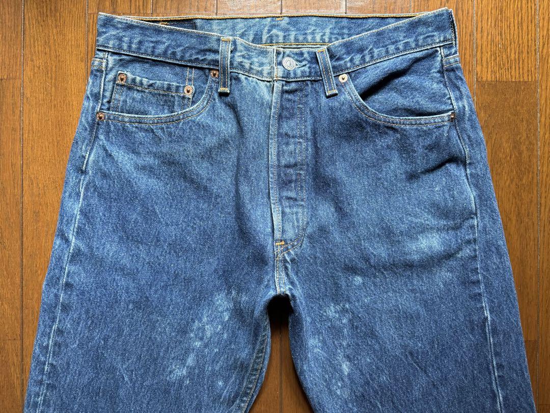 【90s】Levi's 501xx USA製 リジッド ブリーチ W34