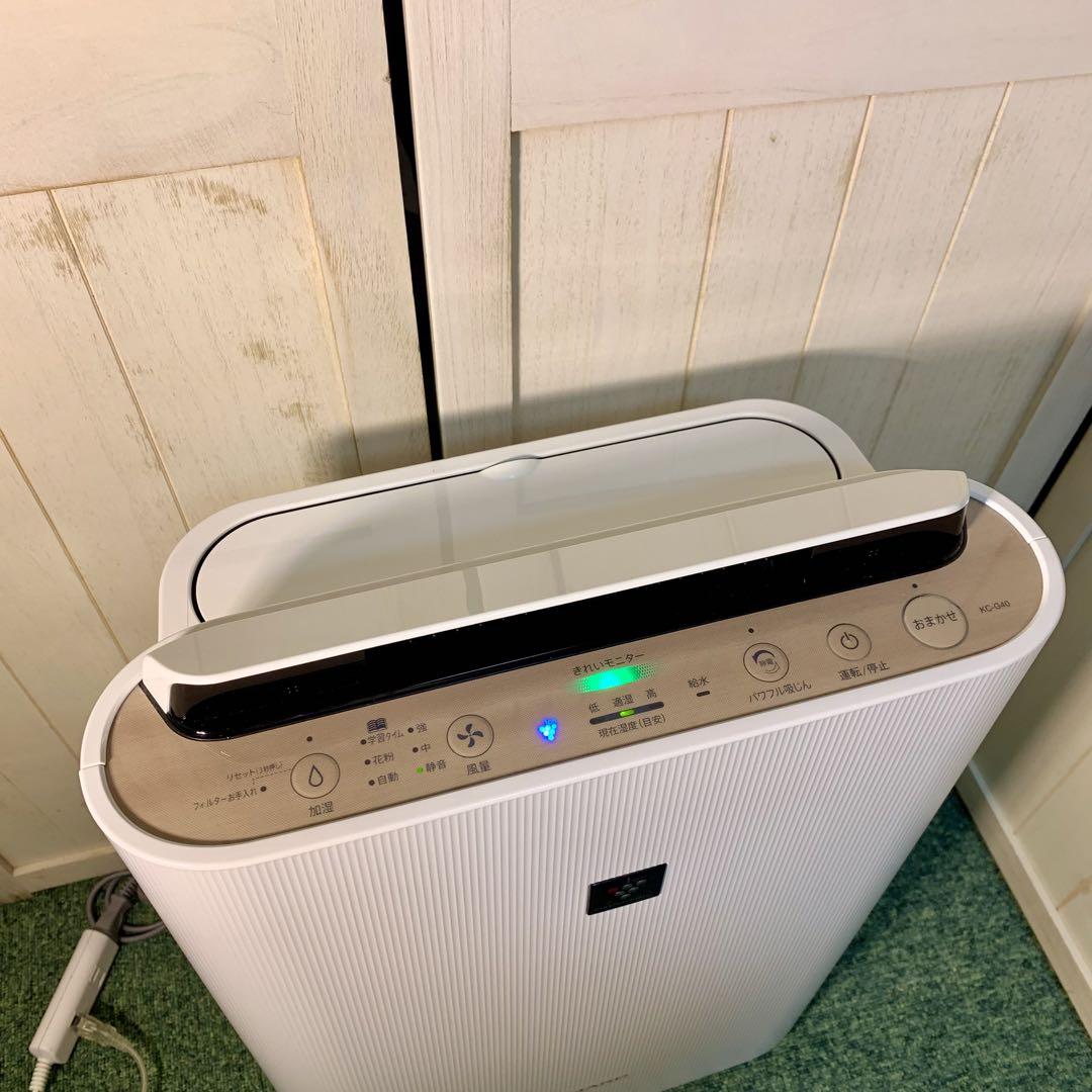 SHARP シャープ プラズマクラスター 加湿空気清浄機 KC-G40-W