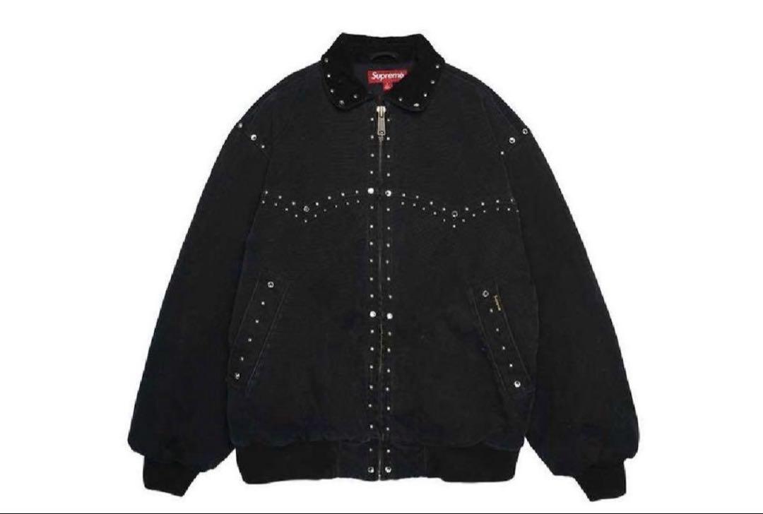ミュージシャン STUDDED WORK JACKET Black Silver Studded Jacket – MONDO Menswear
