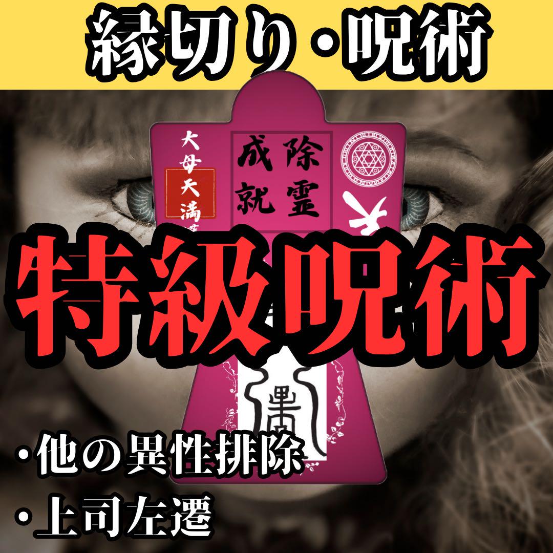 縁切り絶大形代】祈祷8万人達成 形代 御守り 護符 縁切り 悪縁