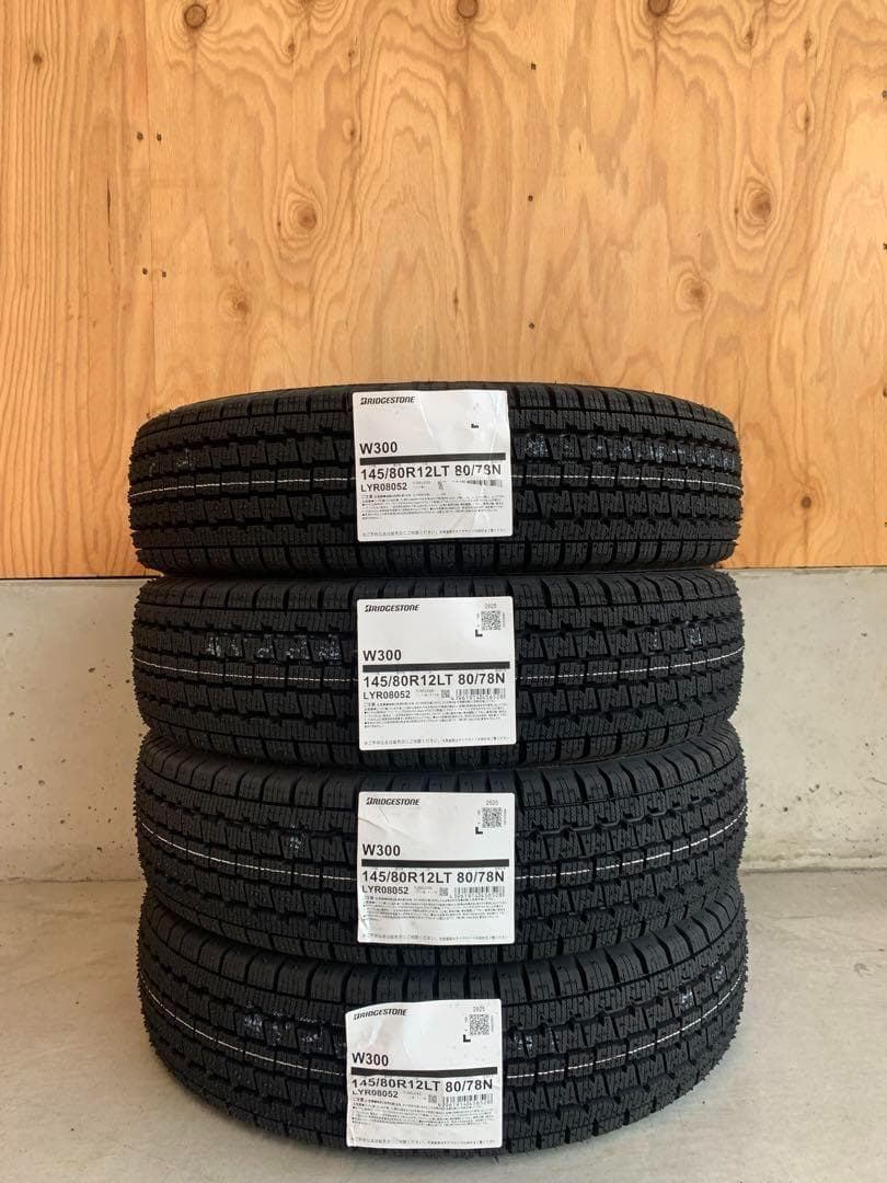 2025年製☆ブリヂストン W300☆【145/80R12】145R12 6PR