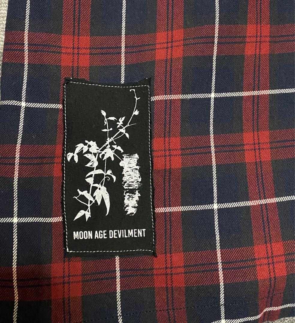 MOONAGE DEVILMENT チェスターコート 赤チェック
