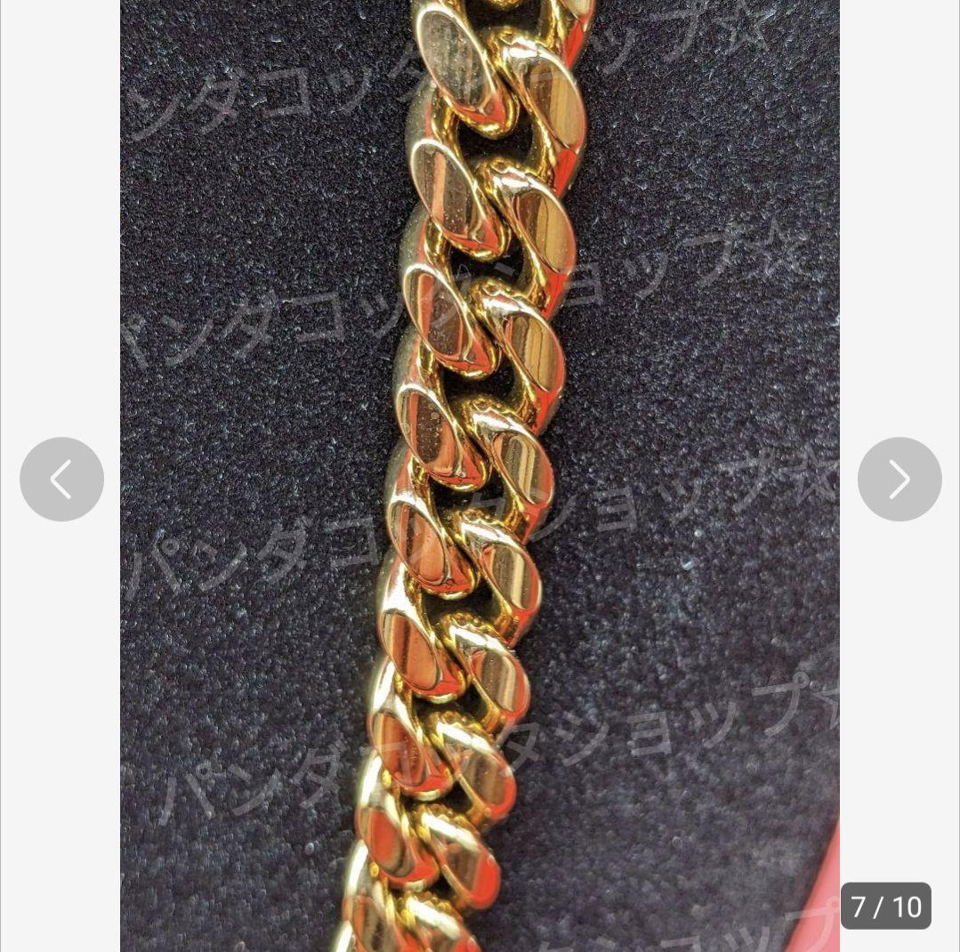 【60cm】【50cm】【10mm】【18K刻印あり】【Miami Cuban】