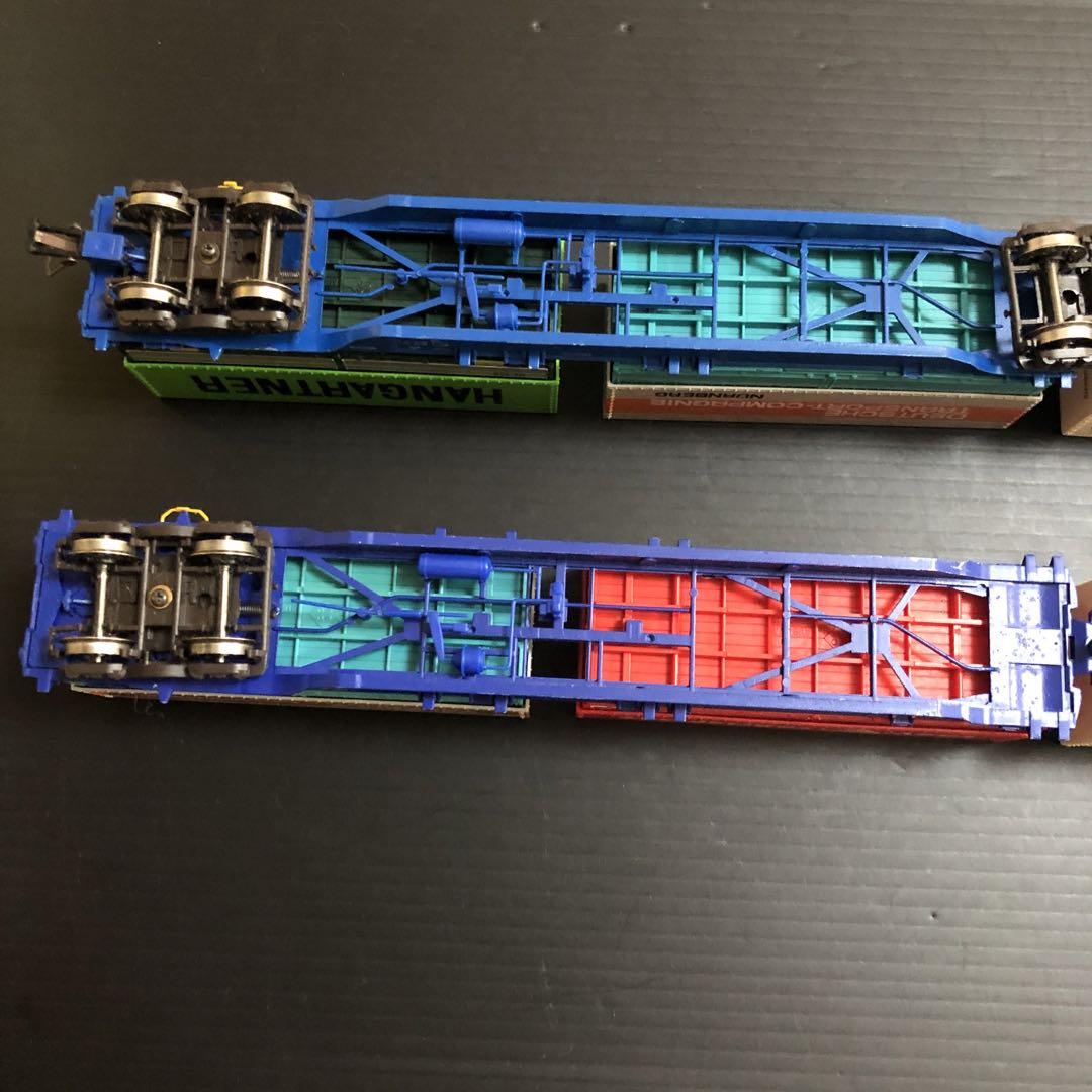 ［ジャンク］鉄道模型　HOゲージ　外国メーカー不明　コンテナ貨車