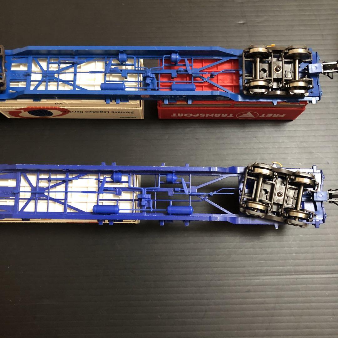 ［ジャンク］鉄道模型　HOゲージ　外国メーカー不明　コンテナ貨車