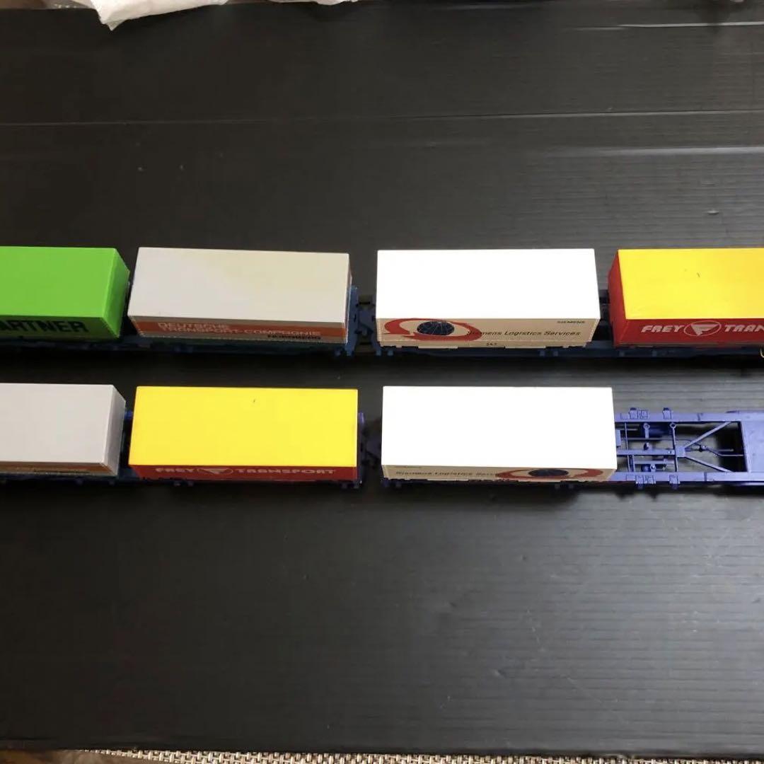 ［ジャンク］鉄道模型　HOゲージ　外国メーカー不明　コンテナ貨車