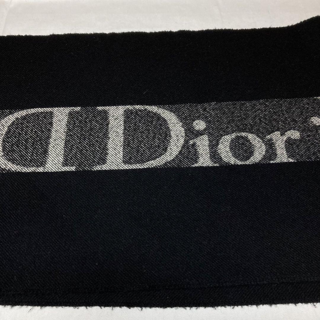 Christian Dior ディオール　マフラー　ブラック　B63