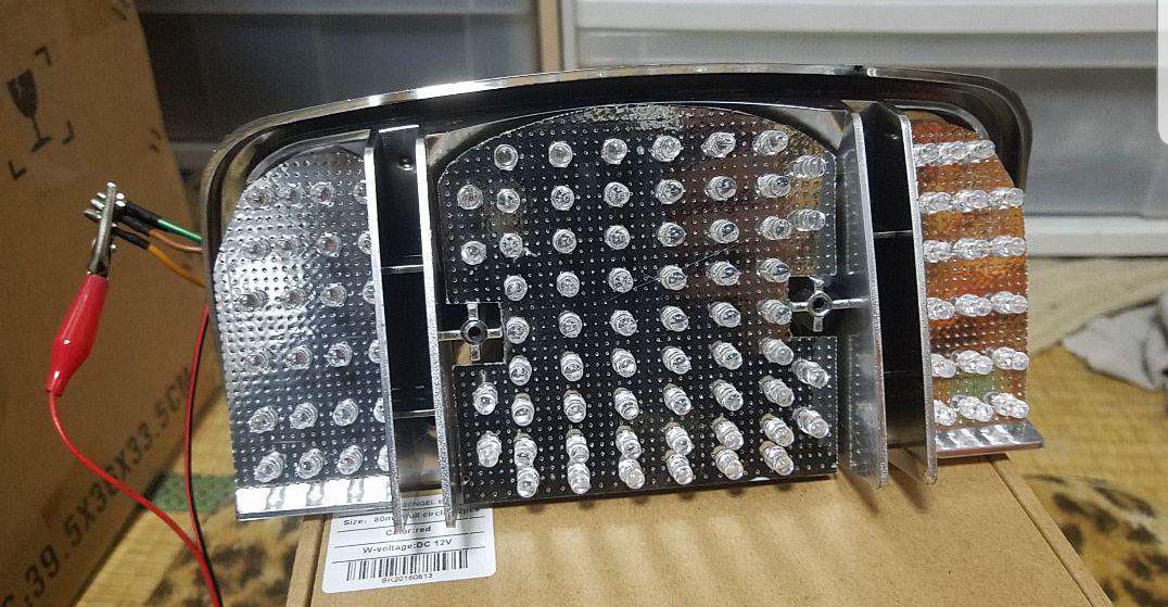 CBX400 CBX550f 流れるようなled テール RGB レインボー
