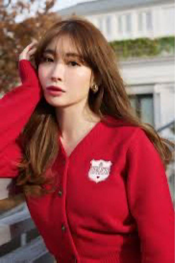 Herlipto Be Mine Emblem Knit Cardigan