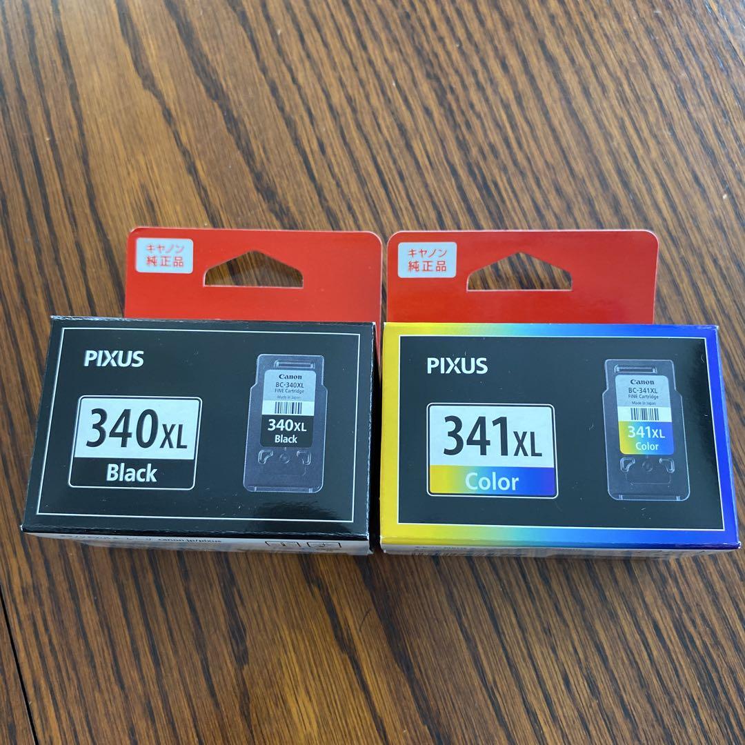 PIXUS 341XL カラー & 340XL ブラック セット 大容量』PIXUS 340XL ブラック & 341XL カラー インクセット