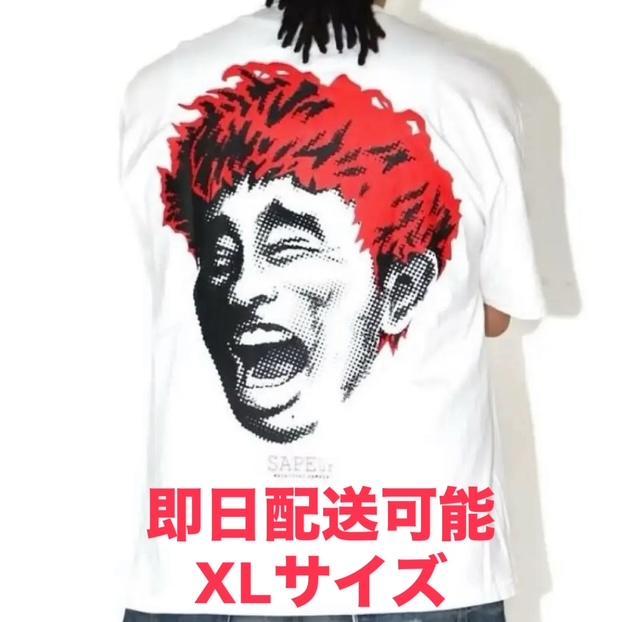 SAPEur サプール 浜田雅功 Tシャツ BIGGEST SMILE ホワイト