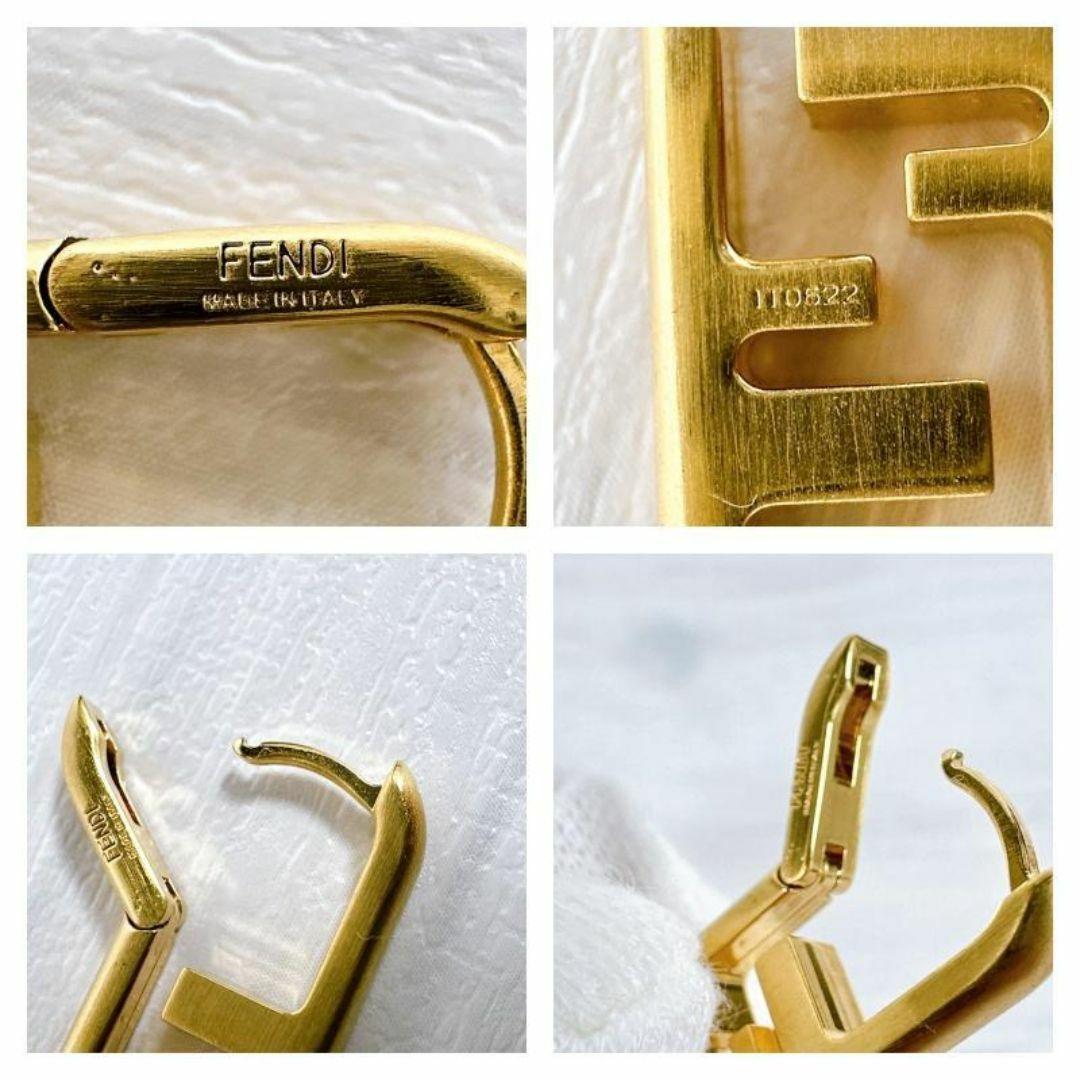 FENDI フェンディ FFロゴ オーロック シングル ピアス ゴールド