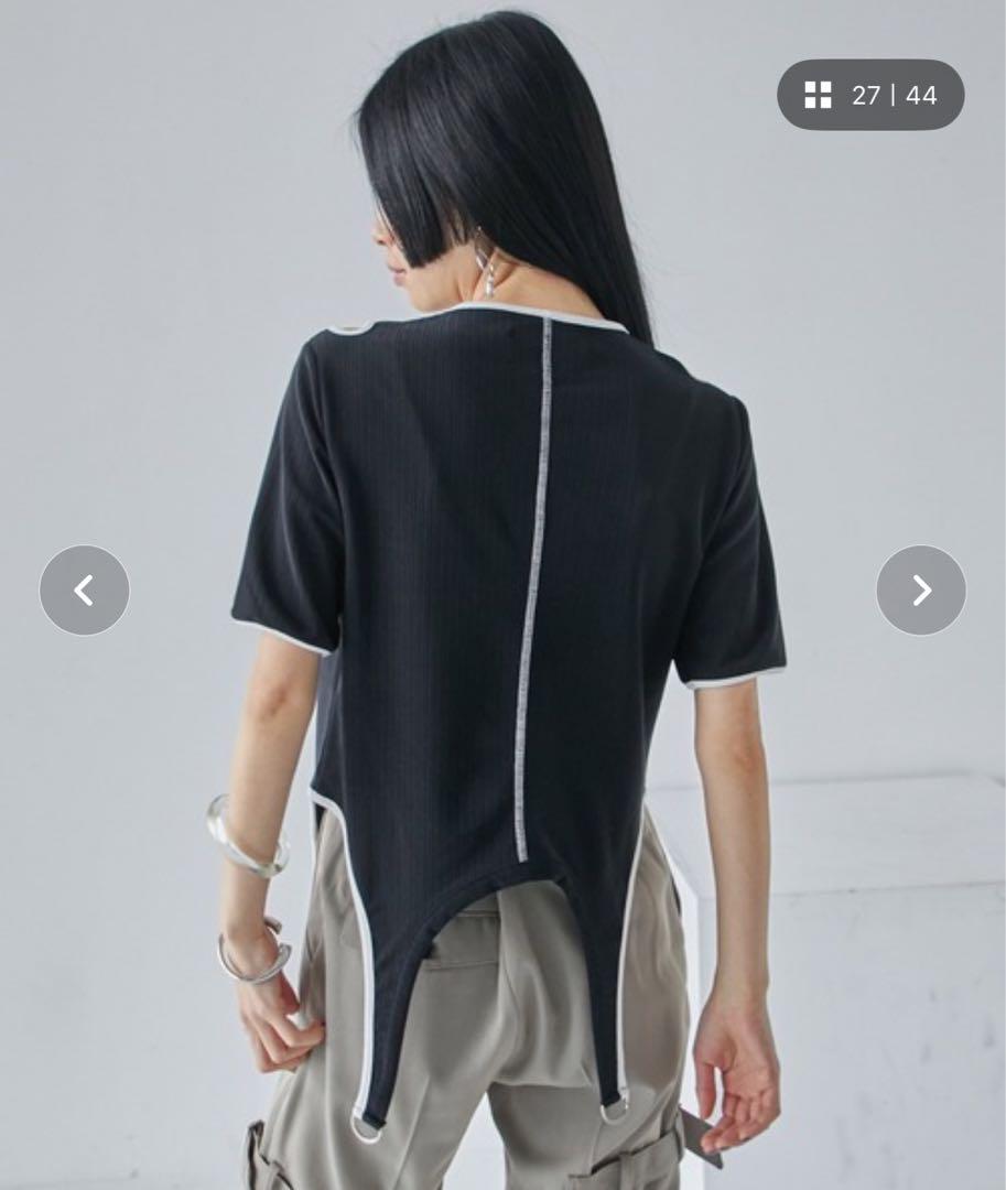 UNITED TOKYOパイピングストラップTee｜ウォッシャブル