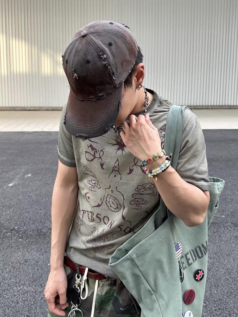 PERSONSOUL Totem SlimFit T-Shirt ヴィンテージ スリムＴシャツ Personsoul Totem Slim Fit T-shirt - personsoul
