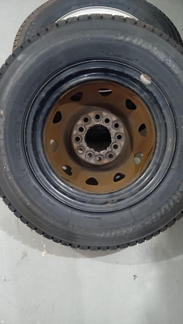 145/80R12 LT　ブリヂストン　W300　スタッドレス　４本