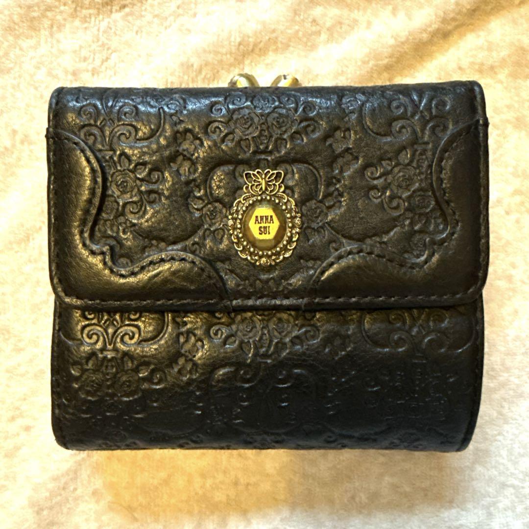 美品です。アナスイ　ヴィンテージローズ　二つ折財布
