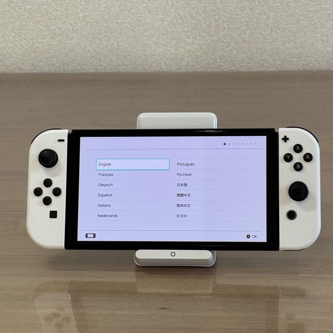 7-092 Switch 本体 有機モデル ホワイト 箱付き - メルカリ