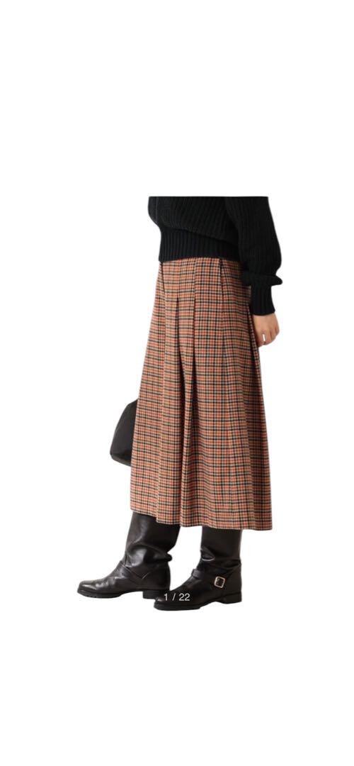 【新発売】今週の市販 未使用Demi-Luxe BEAMS キュロットパンツ チェック / パンツ