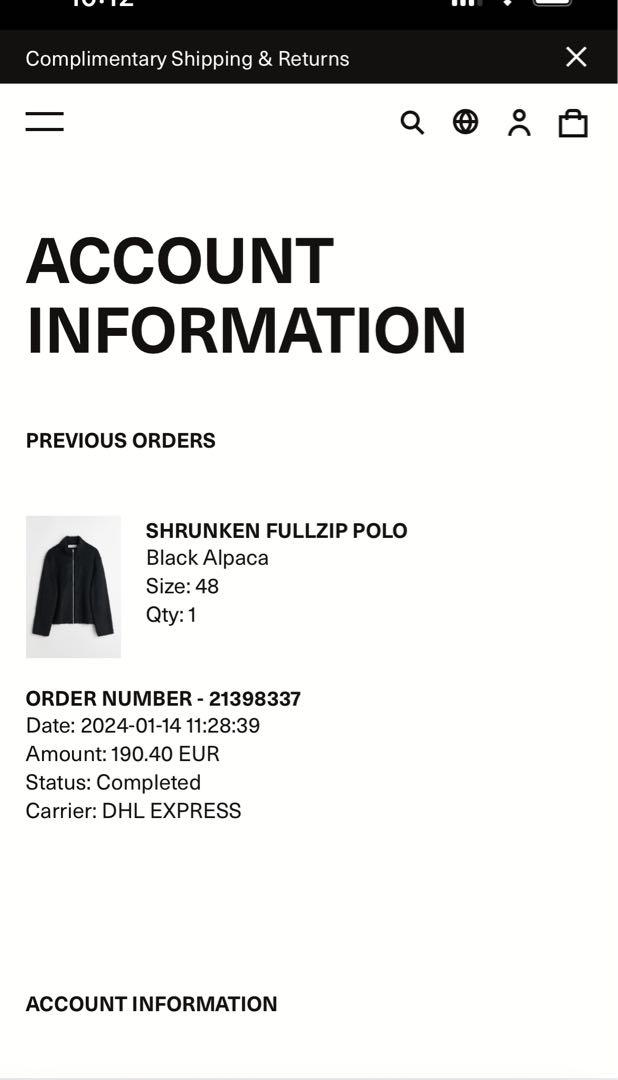 トップス our legacy shrunken fullzip polo black