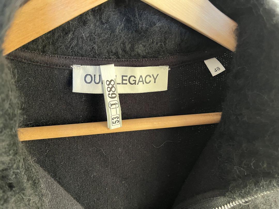 トップス our legacy shrunken fullzip polo black