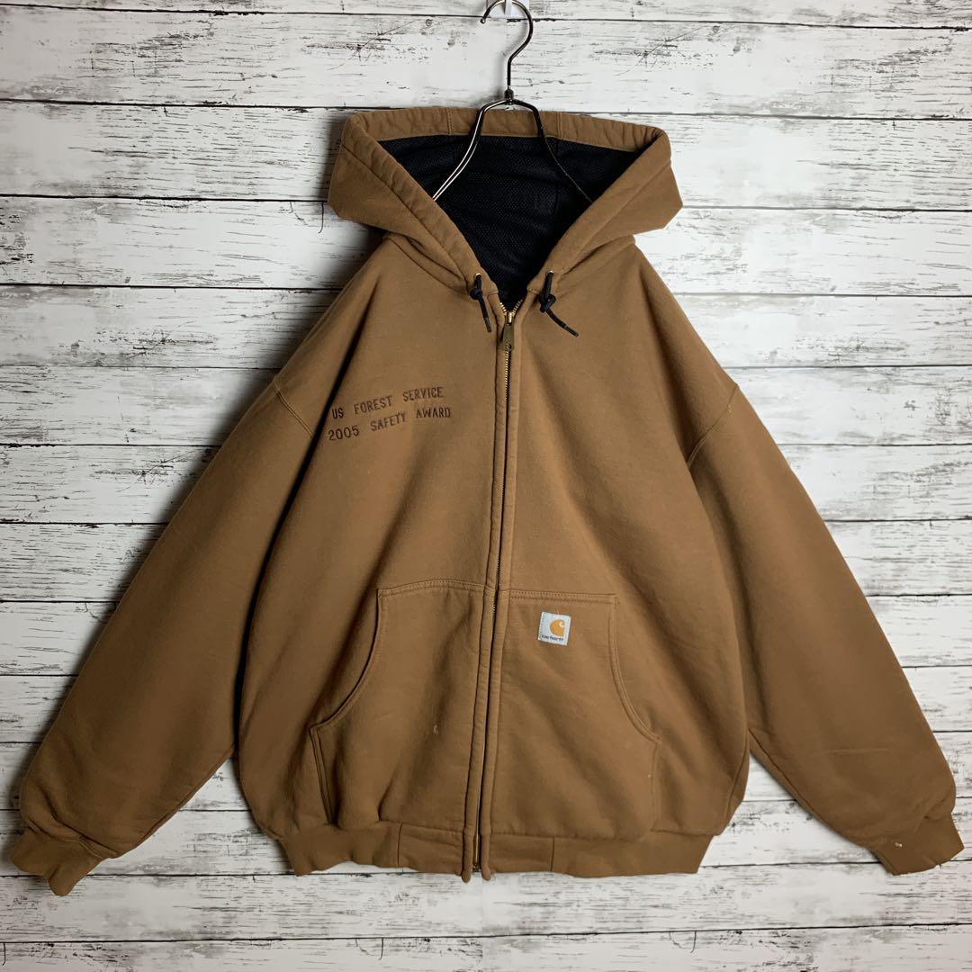 【激レア‼︎】Carhartt◎XL相当 企業 フルジップ パーカー C249